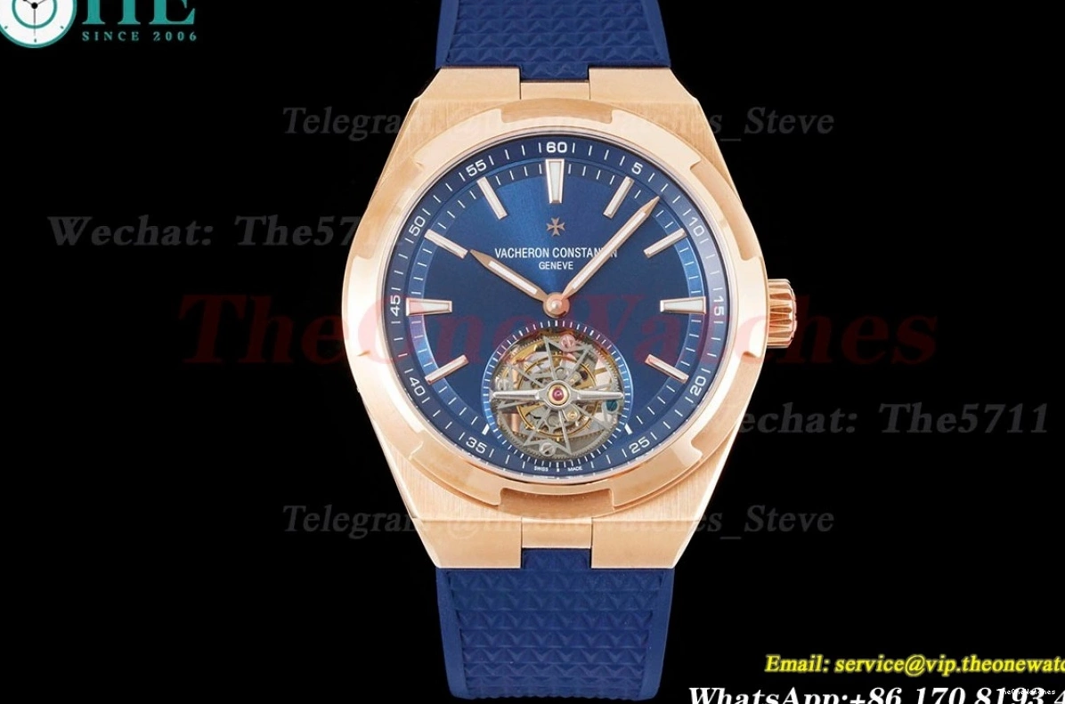 BBR RU Overseas Tourbillon ref Stk 6000V Blue RG 0318